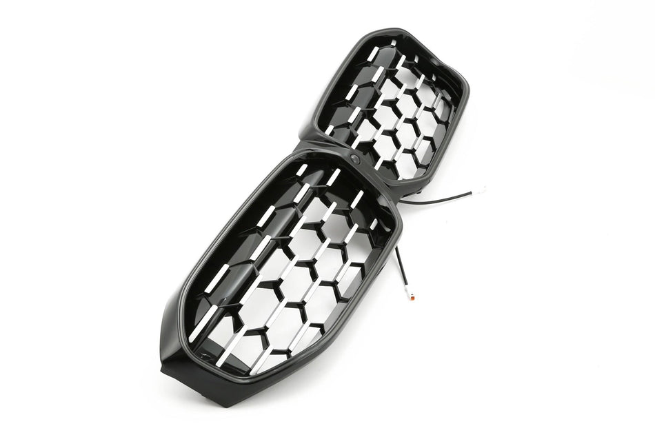 LED Griglia Cromato Nera per BMW Serie 3 G20 G21 Restyling 2022-2026