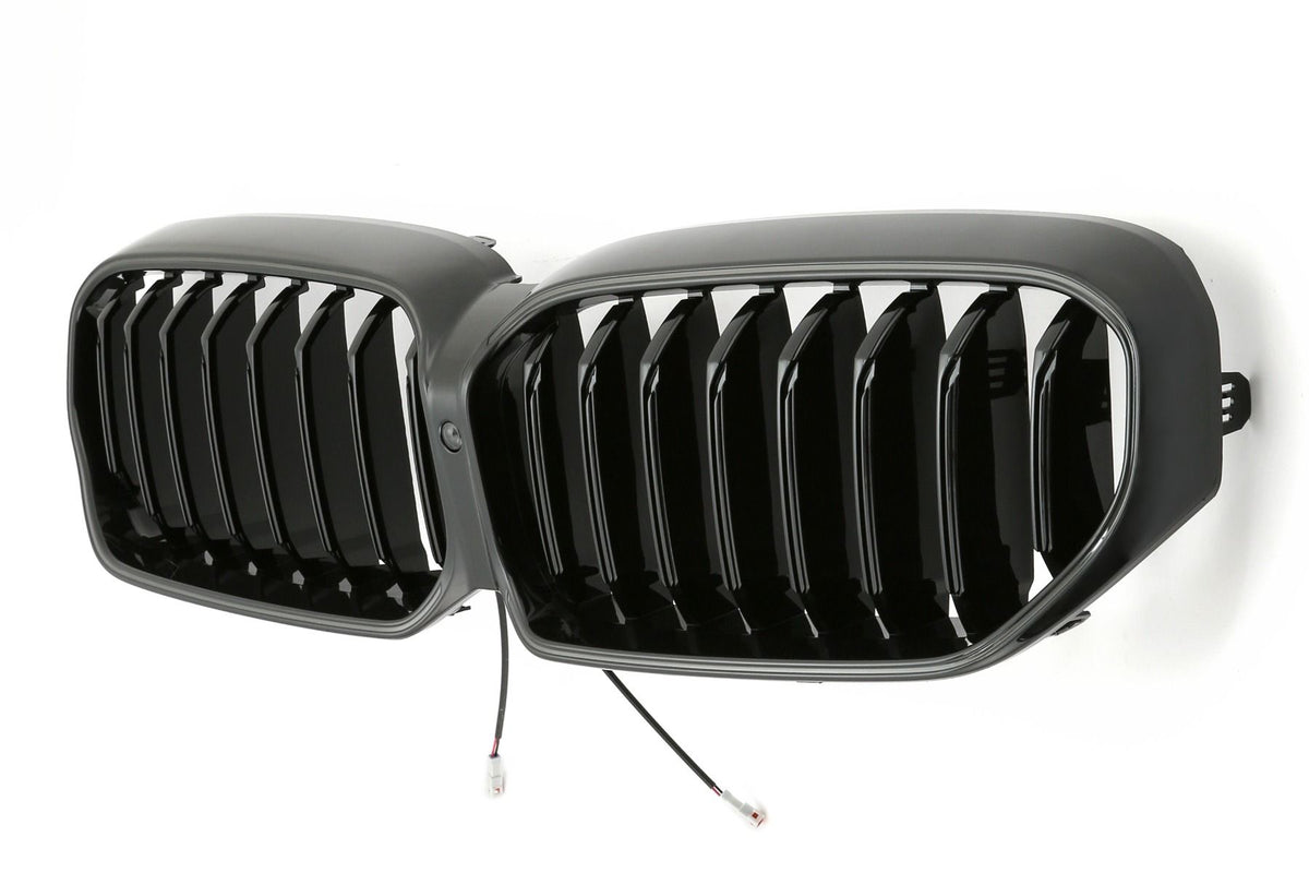 LED Griglia Nera Lucida per BMW Serie 5 G30 G31 Restyling 2020-2023
