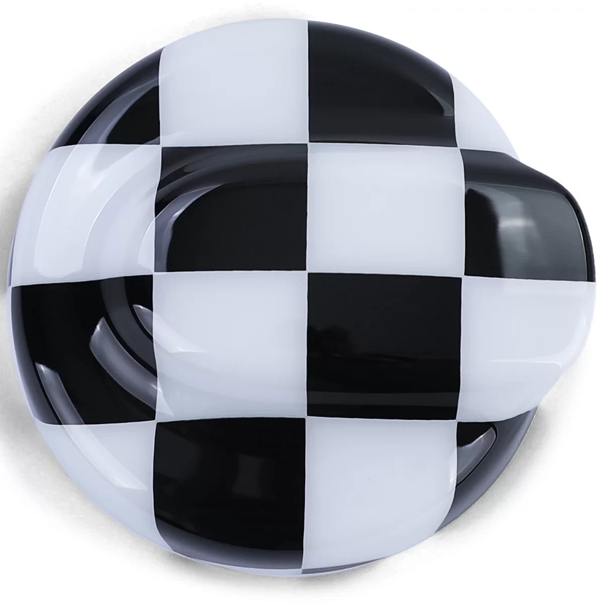 Copertura Tappo Carburante Nero Bianco per Mini R56 R57 R58 R59 R60
