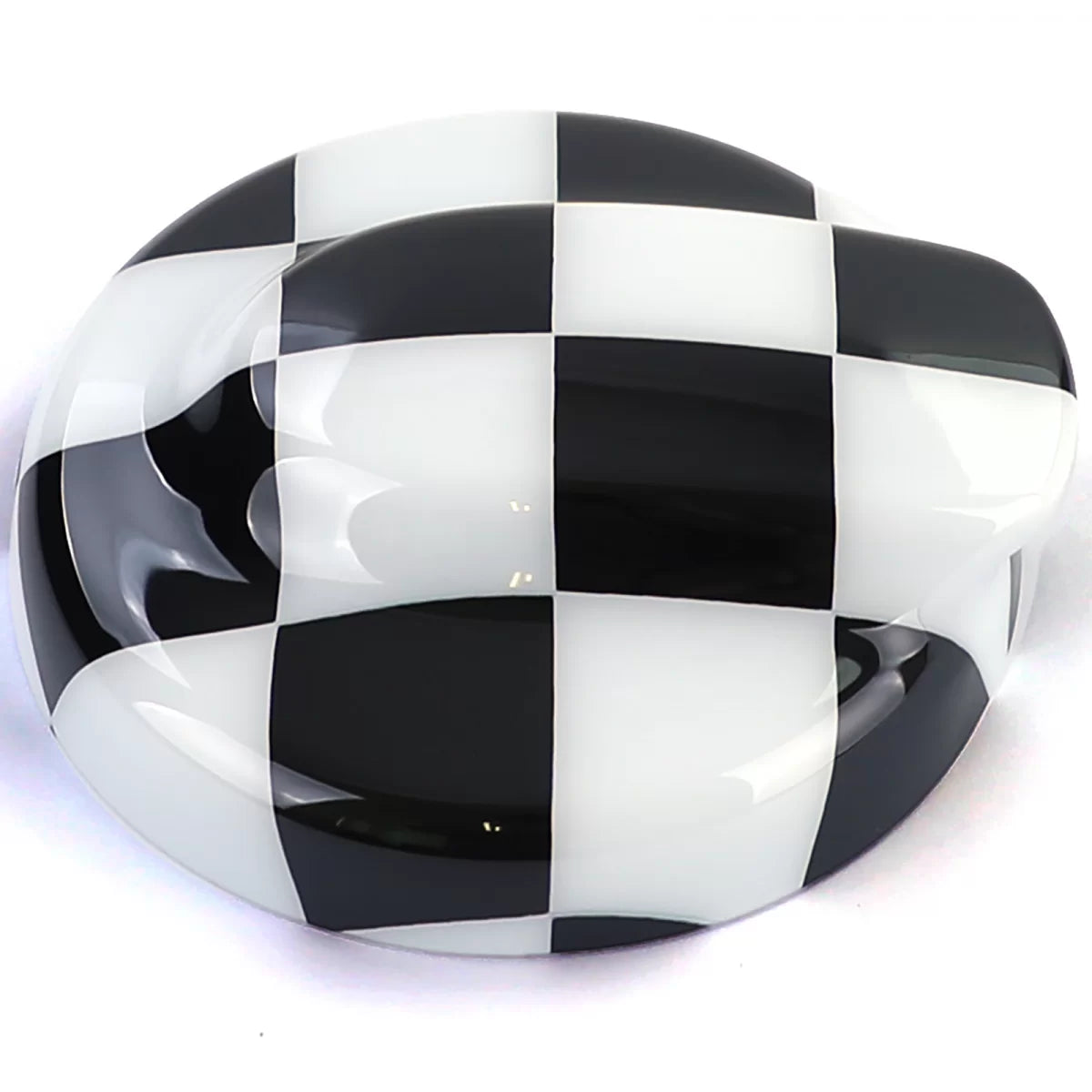 Copertura Tappo Carburante Nero Bianco per Mini R56 R57 R58 R59 R60