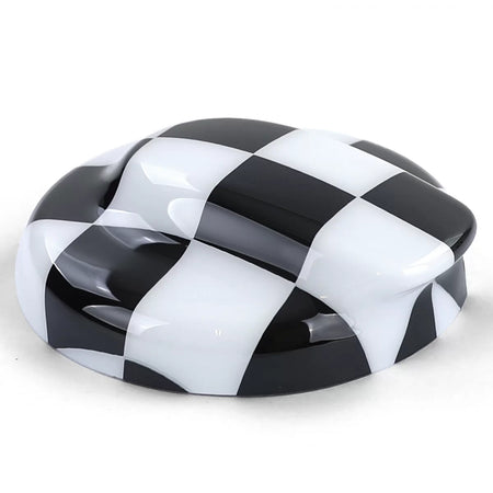 Copertura Tappo Carburante Nero Bianco per Mini R56 R57 R58 R59 R60