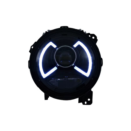 Fari Full LED Anteriori con Barra Luminosa per Jeep Wrangler Jl Jl Unlimited