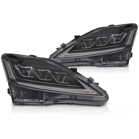 Fari Full LED Anteriori Neri per Lexus Is 2006-2013