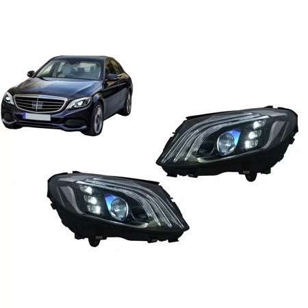 Fari Full LED Anteriori Sinistri per Mercedes Classe C S205 W205 2014-2020 LHD
