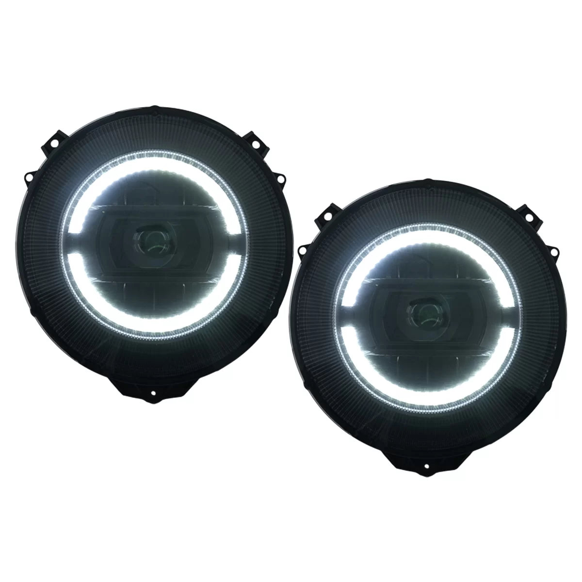 Fari Full LED Anteriori Neri Facelift per Mercedes Classe G W463 2007-2017