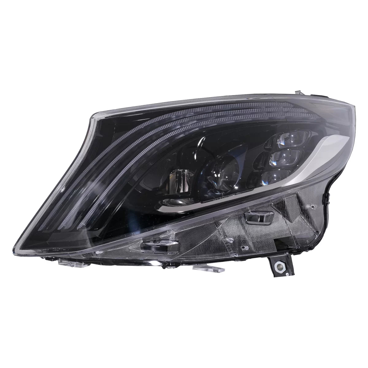 Fari Full LED Anteriori Neri per Mercedes Classe V W447 2016-2020 LHD