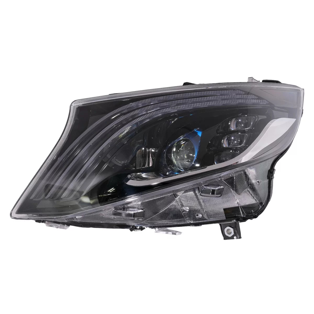 Fari Full LED Anteriori Neri per Mercedes Classe V W447 2016-2020 LHD