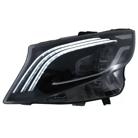 Fari Full LED Anteriori Neri per Mercedes Classe V W447 2016-2020 LHD