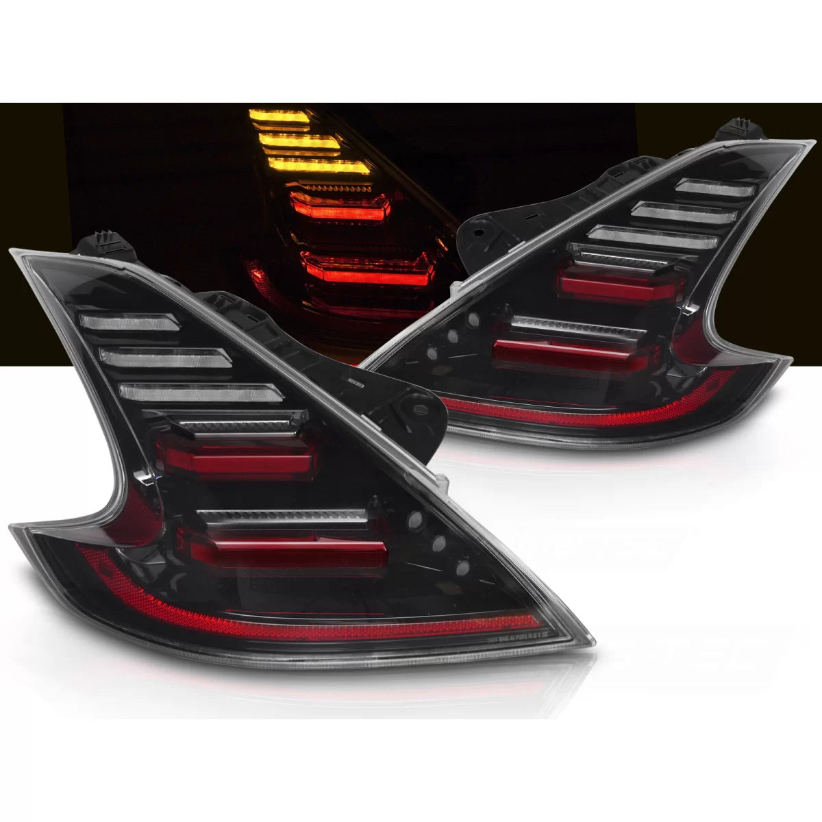 Fanali Posteriori Full LED Neri per Nissan 370z 09-20
