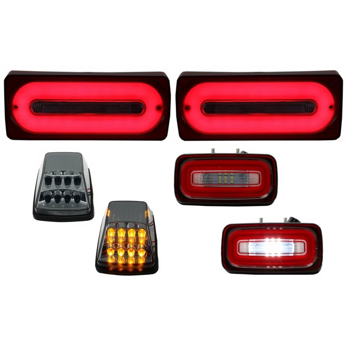 Fanali Posteriori LED con Barra Luminosa e Fendinebbia per Mercedes Classe G
