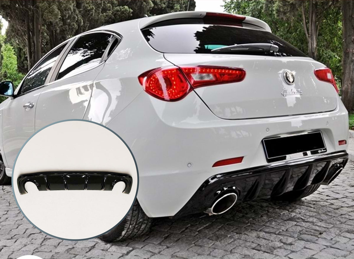 Alfa Romeo Giulietta Diffusore Dam Lucido Doppio Scarico *SPORT Look* ABS Spoiler
