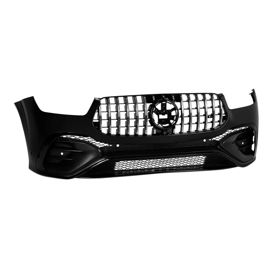 Paraurti Anteriore Stile Facelift con Griglia GT Cromo Nero per Mercedes GLE
