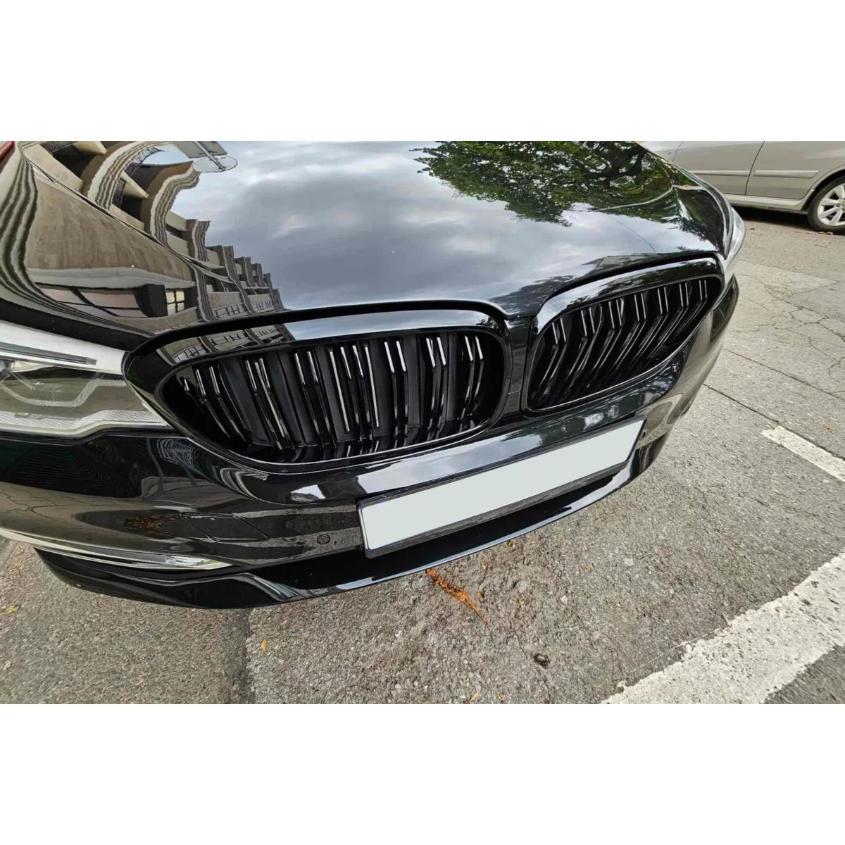 Griglia Doppia Nera Lucida Anteriore per BMW Serie 5 G30 2017-2020