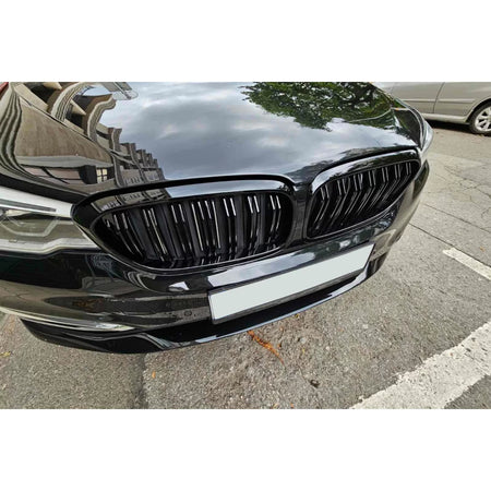 Griglia Doppia Nera Lucida Anteriore per BMW Serie 5 G30 2017-2020
