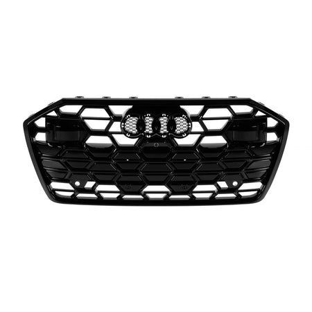 Griglia Lucida Nera Anteriore per Audi A6 S Line 2019-2024
