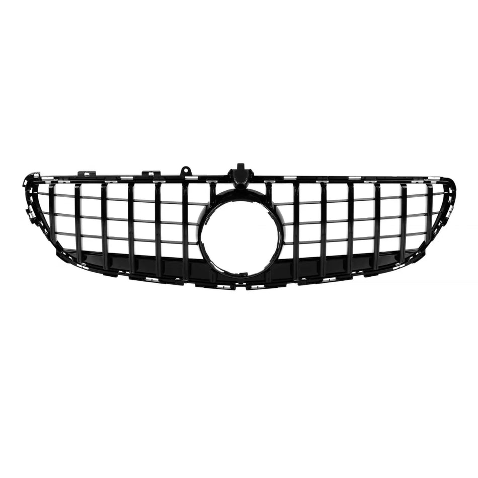Griglia Anteriore Nera Lucida GT con Foro Telecamera per Mercedes CLS C218