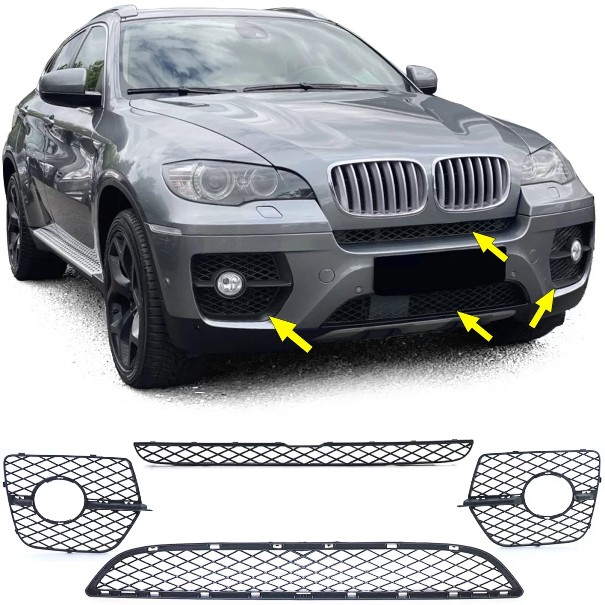 Fendinebbia Paraurti Anteriore Set per BMW X6 E71 2006-2014