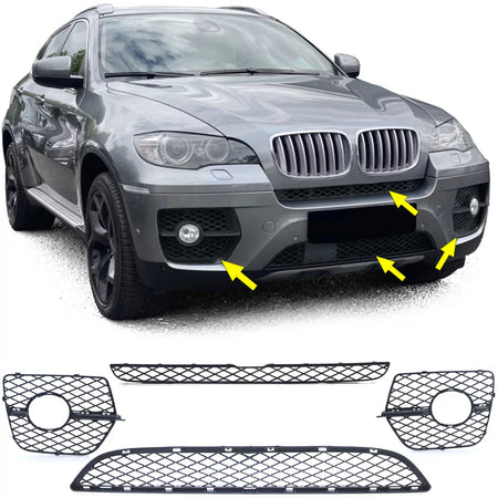 Fendinebbia Paraurti Anteriore Set per BMW X6 E71 2006-2014