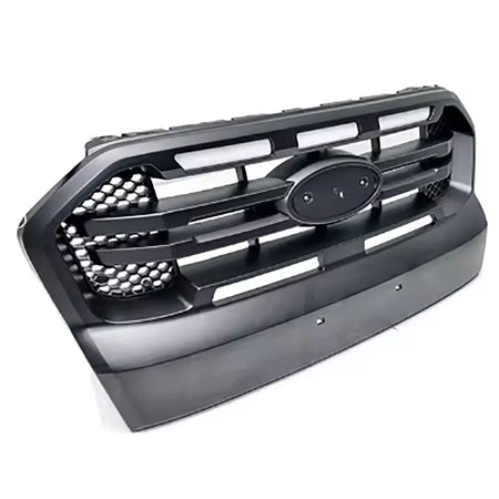 Griglia Anteriore con LED Doppia Barra Nera per Ford Ranger T7 16-19