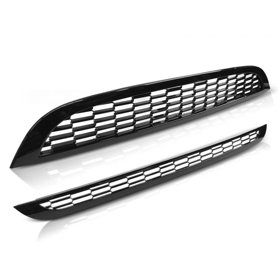 Griglia Anteriore Lucida Nera per Mini Cooper R50 R53 01-06
