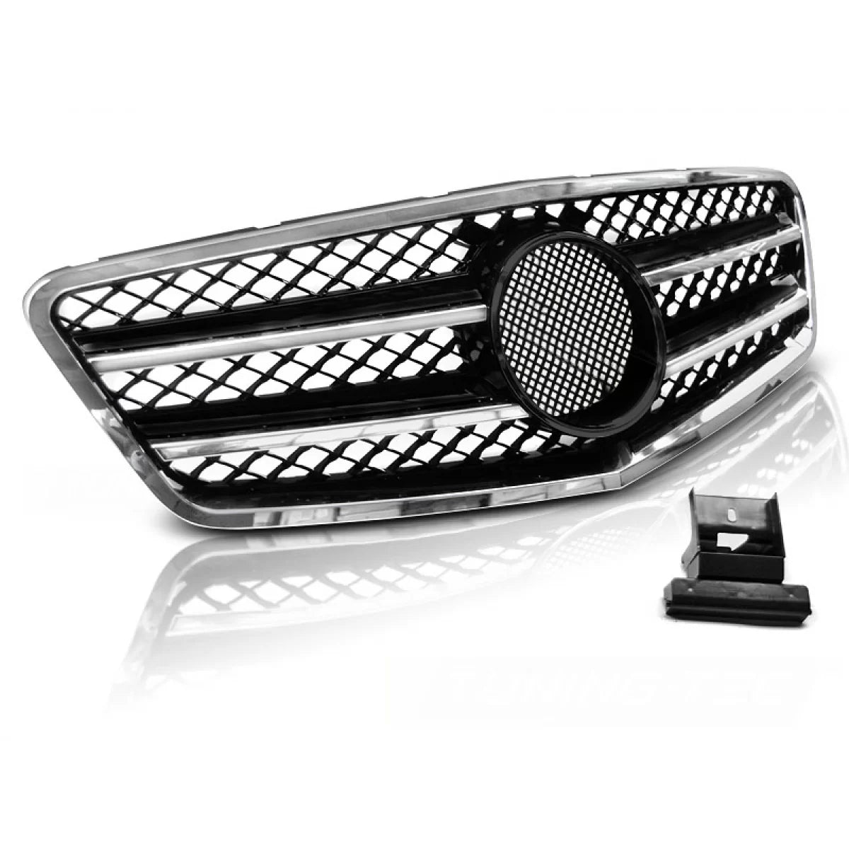 Griglia Sportiva Nero Cromato Anteriore per Mercedes W212 09-13