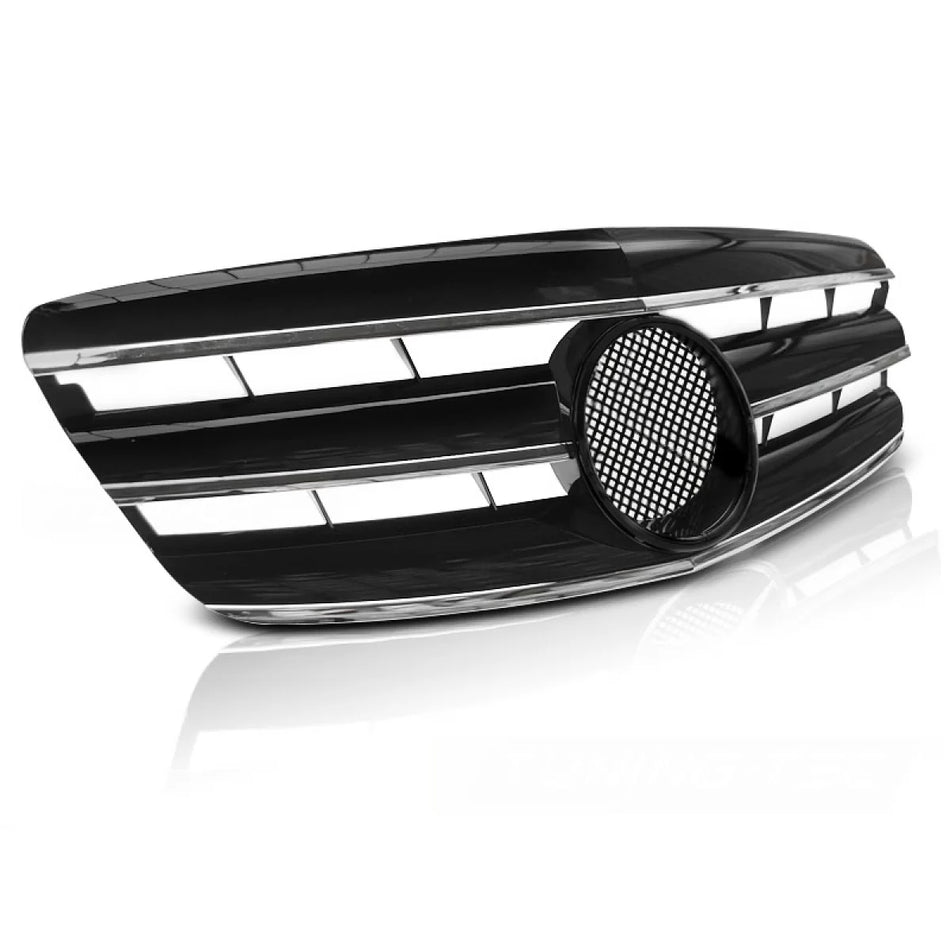 Griglia Sportiva Nero Cromato Anteriore per Mercedes W221 05-09