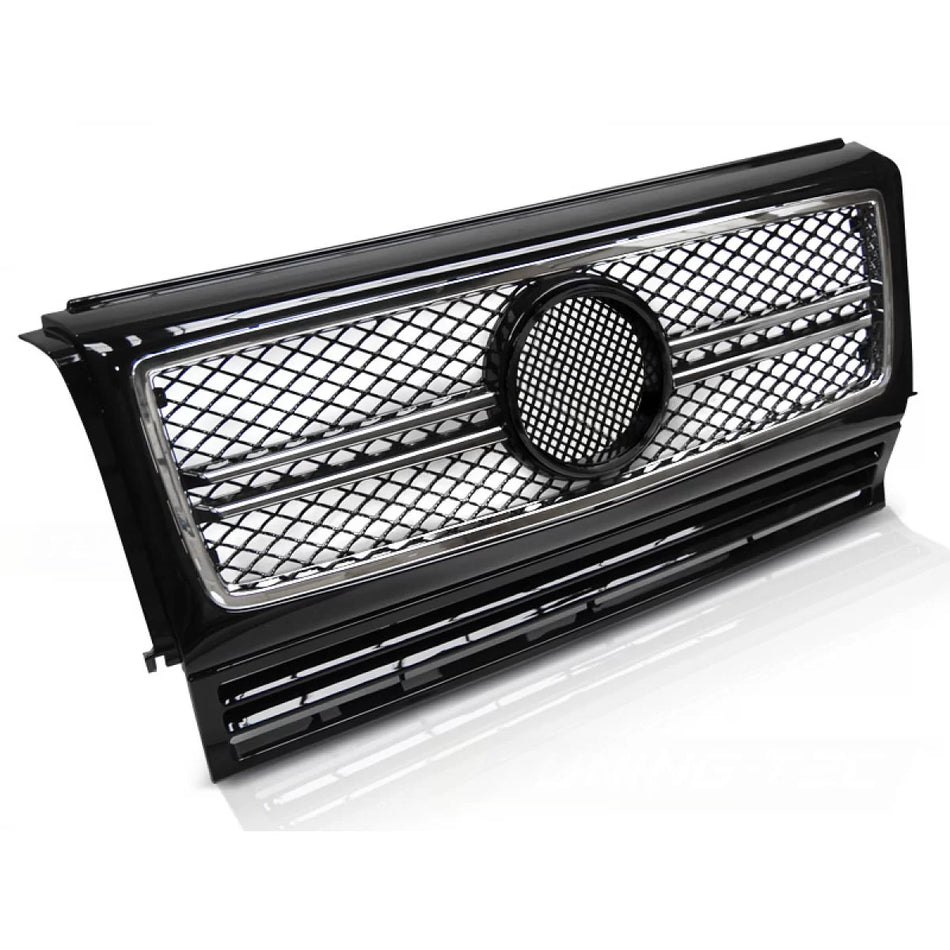 Griglia Sportiva Nero Cromato Anteriore per Mercedes W463 90-12
