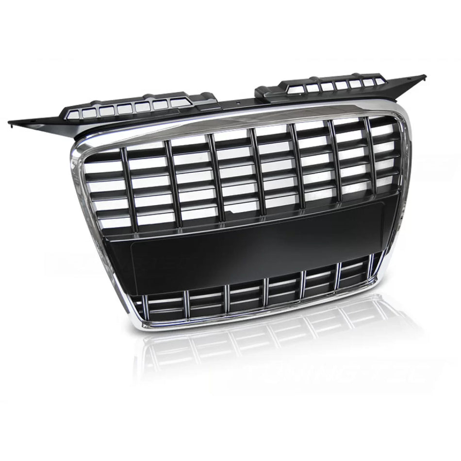Griglia Sportiva Cromata Nera Anteriore per Audi A3 05-08