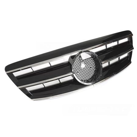 Griglia Sportiva Cromata Nera Anteriore per Mercedes W220 02-05