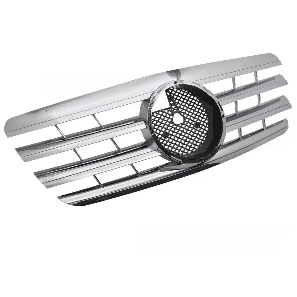 Griglia Sportiva Cromata Anteriore per Mercedes W210 99-02 S210 99-03