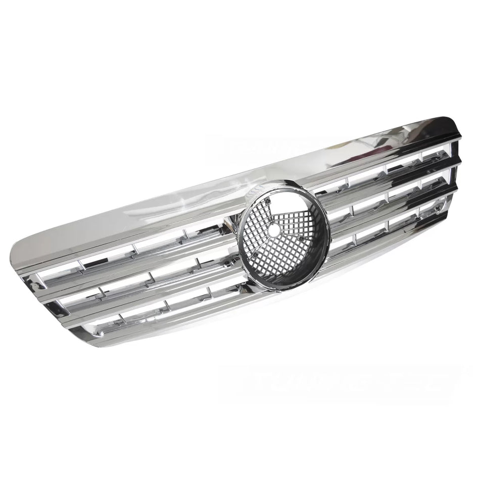 Griglia Sportiva Cromata Anteriore per Mercedes W220 98-02