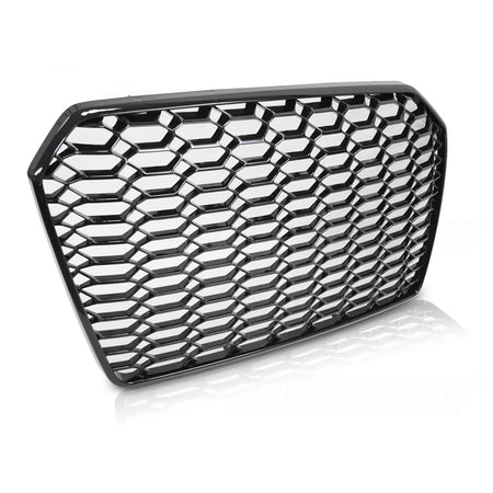 Griglia Sportiva Lucida Nera Anteriore per Audi A6 C7 2014-2018
