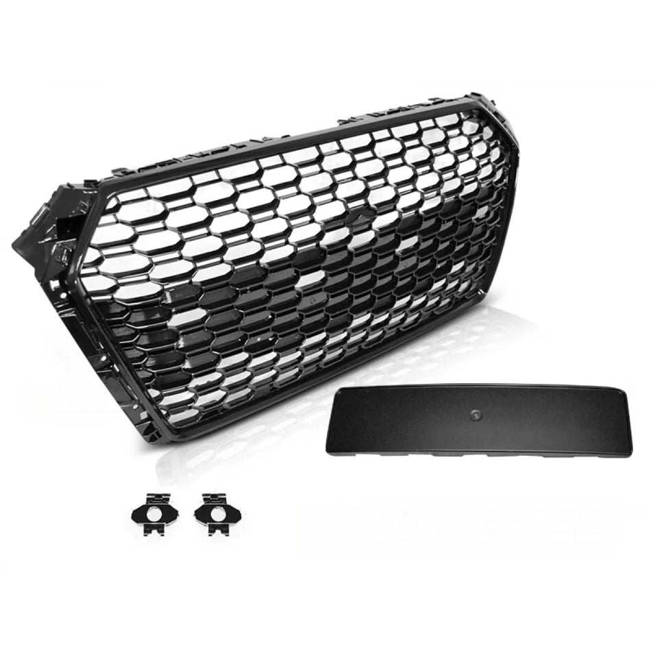 Griglia Sportiva Lucida Anteriore con PDC per Audi A4 B9 15-19
