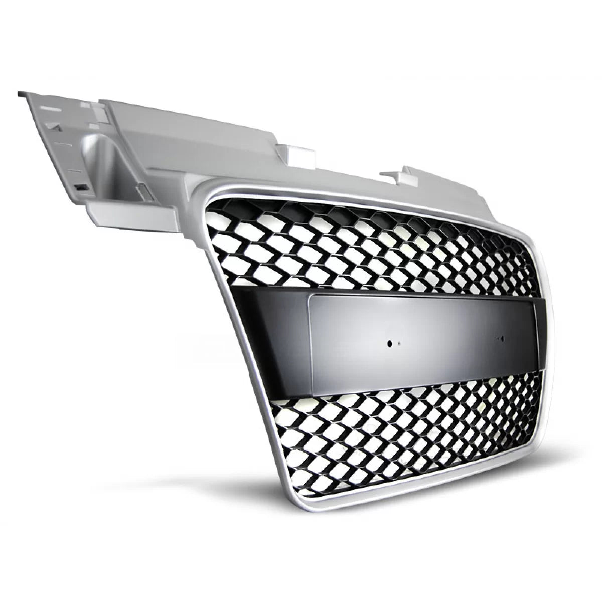 Griglia Sportiva Anteriore Argento per Audi Tt 06-14