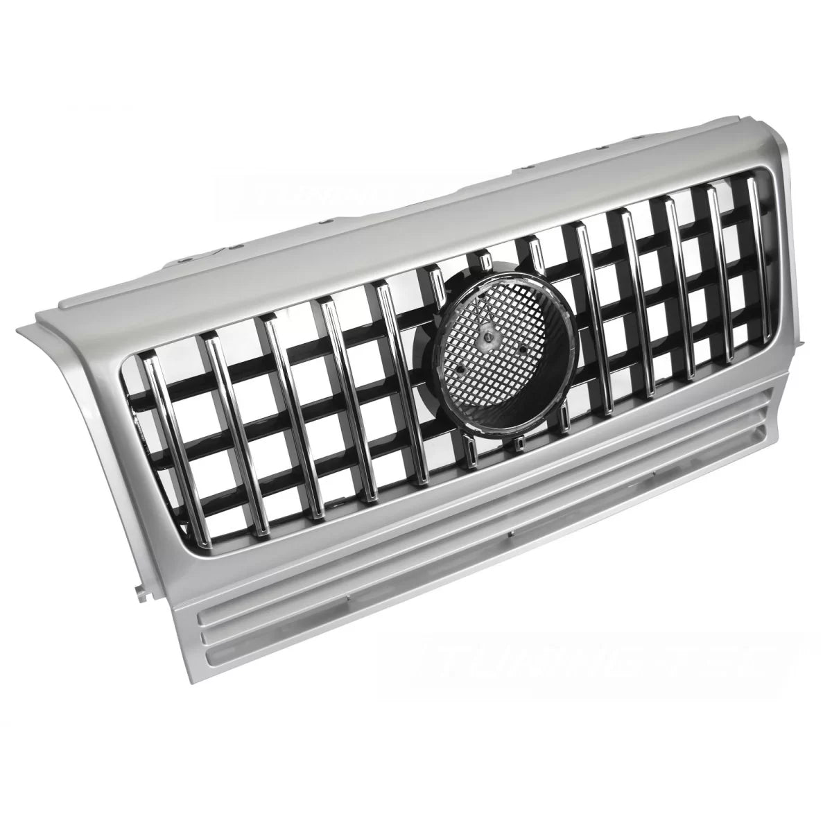 Griglia Sport Argento Cromato Anteriore per Mercedes W463 1990-2012