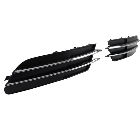 Griglia Cromata Paraurti Anteriore Audi A6 C7 4G 10-14 Senza S-line