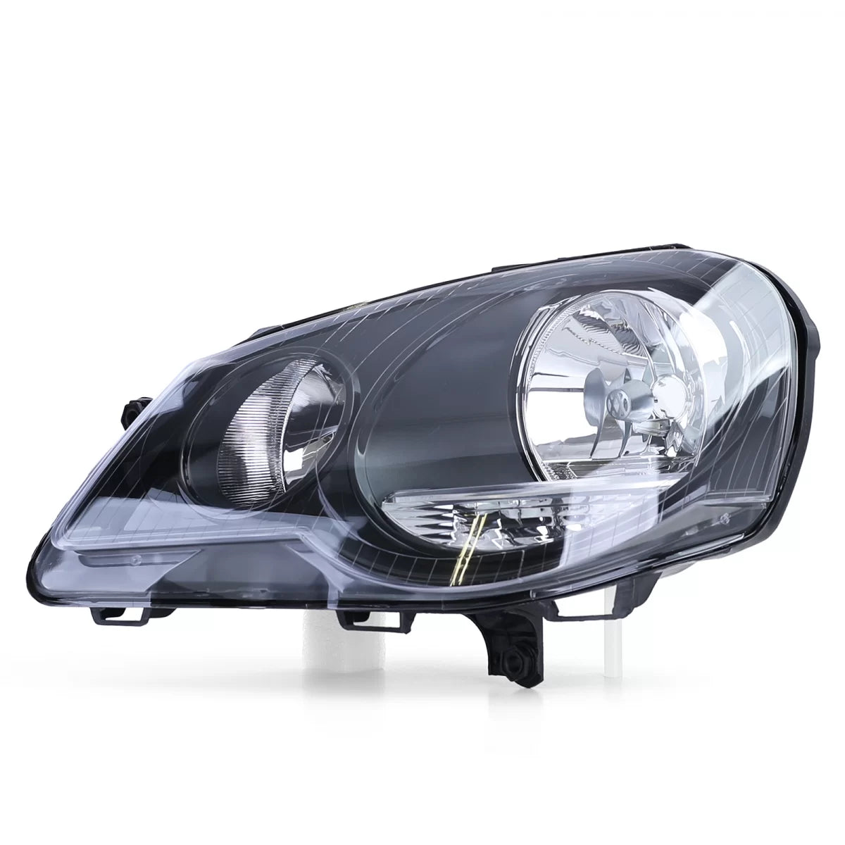 Faro Anteriore Sinistro Nero GTI Cup per Volkswagen Polo 9N3 2005-2009