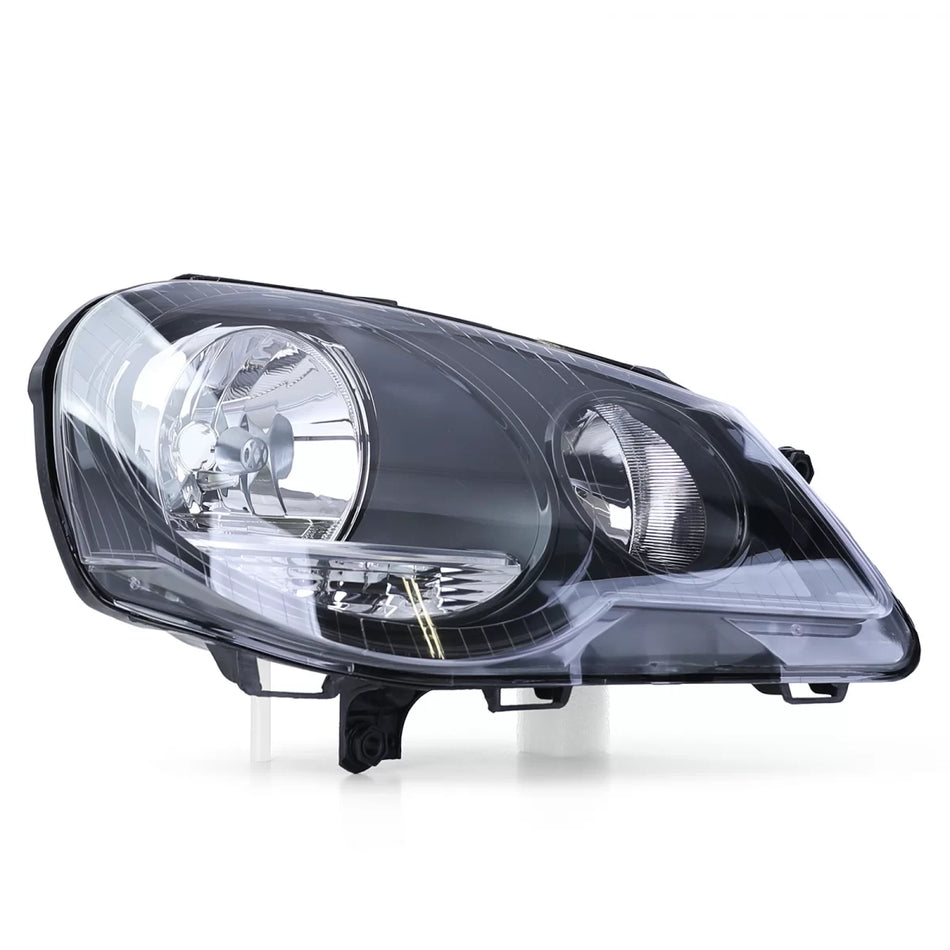 Faro Anteriore Destro Nero GTI Cup per Volkswagen Polo 9N3 2005-2009