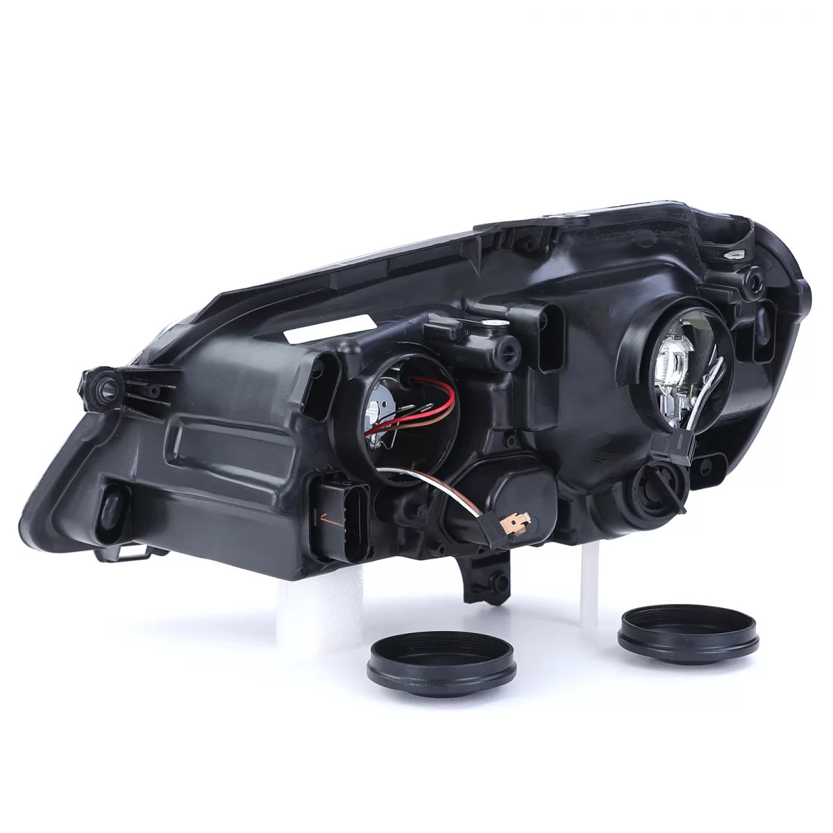 Faro Anteriore Destro Nero GTI Cup per Volkswagen Polo 9N3 2005-2009