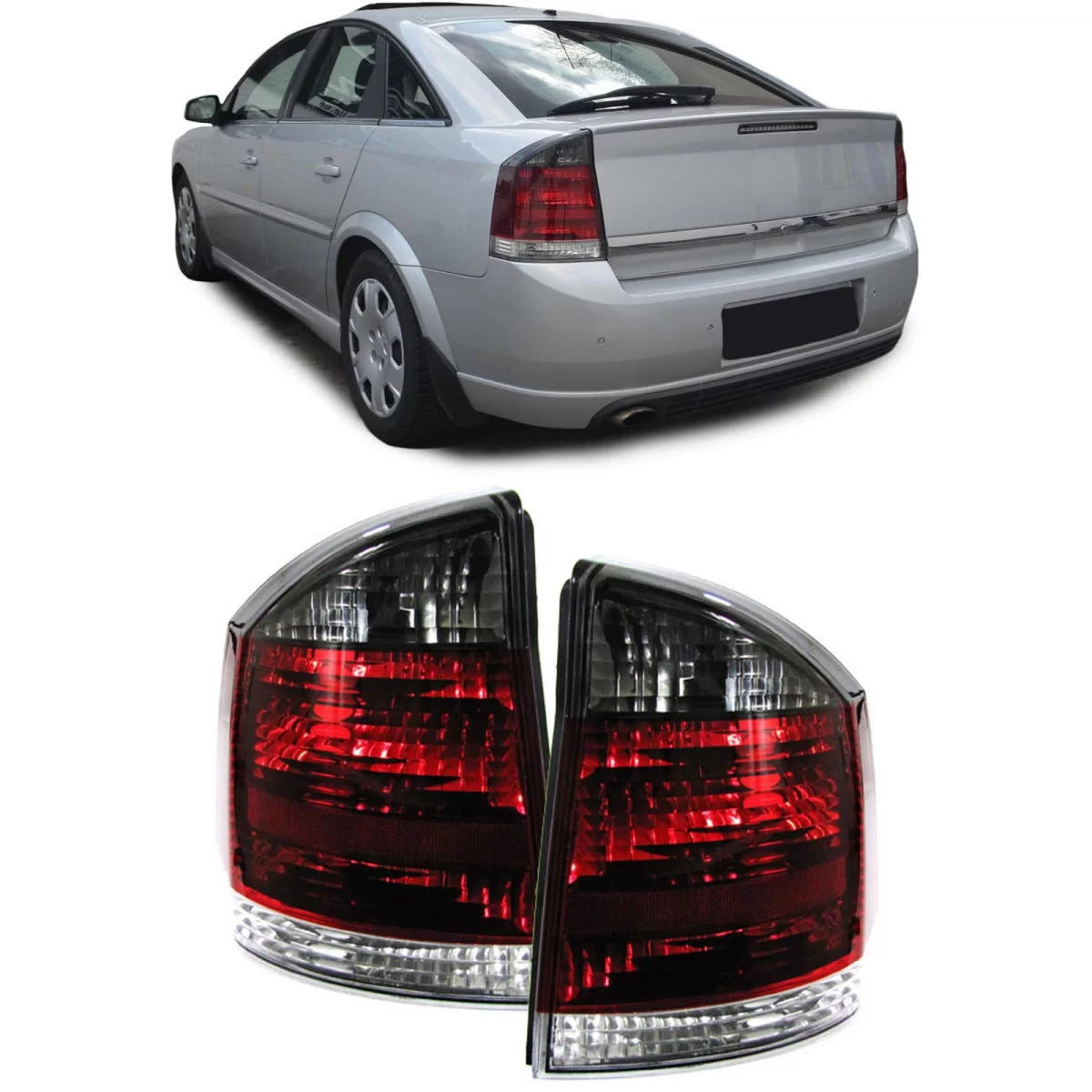 Fanali Posteriori Rosso Nero per Opel Vectra C Berlina 2002-2008
