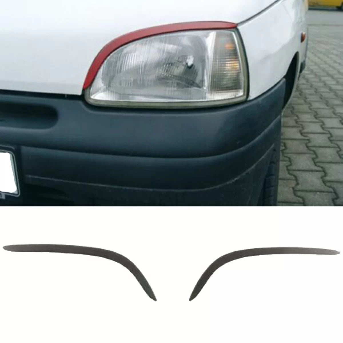 Coprifari Anteriori 2 Pezzi per Renault Clio 1 96-98
