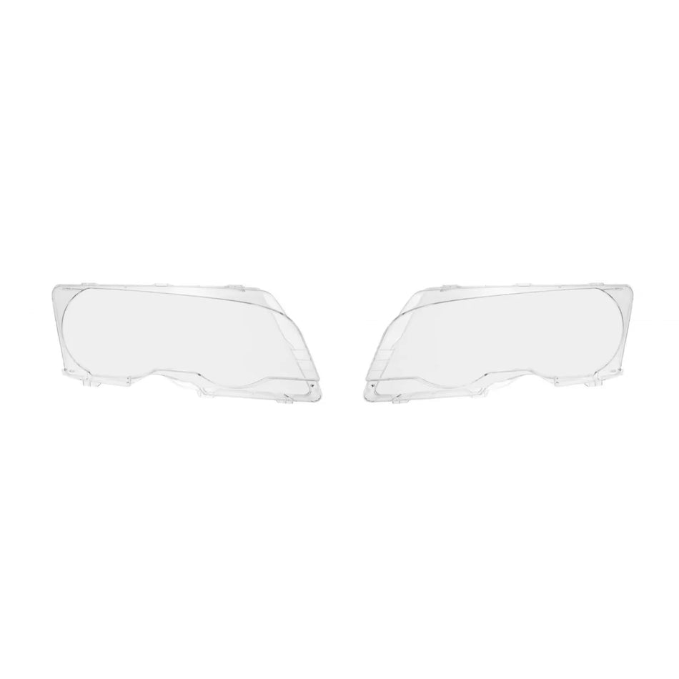 Fari Vetro Anteriore Sinistro e Destro per BMW Serie 3 E46 Coupe Cabrio