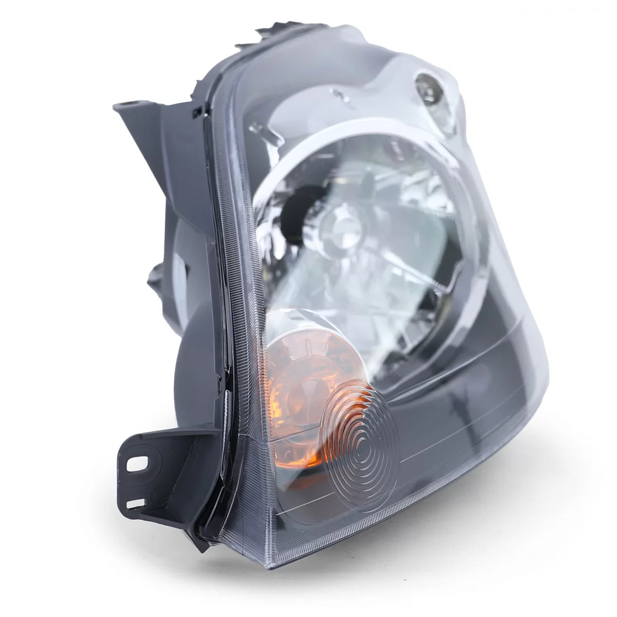 Faro Anteriore Sinistro H4 Nero con Motorino Ford Fiesta Jh Jd 05-07