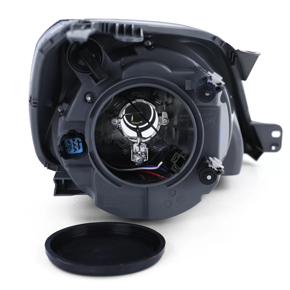 Faro Anteriore Sinistro H4 Nero con Motorino Ford Fiesta Jh Jd 05-07