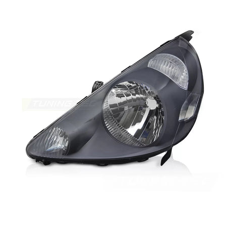 Faro Anteriore Sinistro Nero per Honda Jazz Fit 02-04
