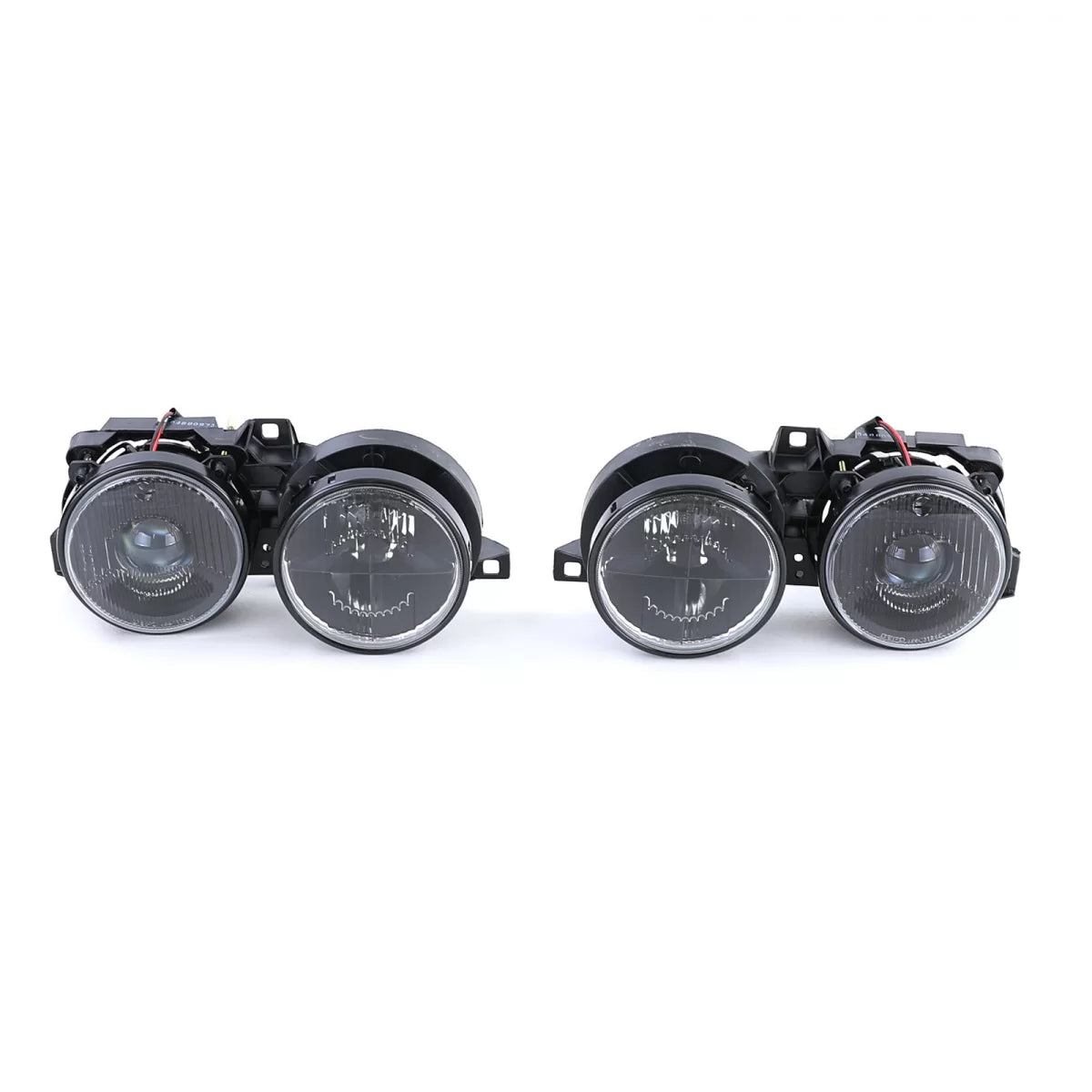 Fari Anteriori Neri Fumé per BMW Serie 3 E30 87-93