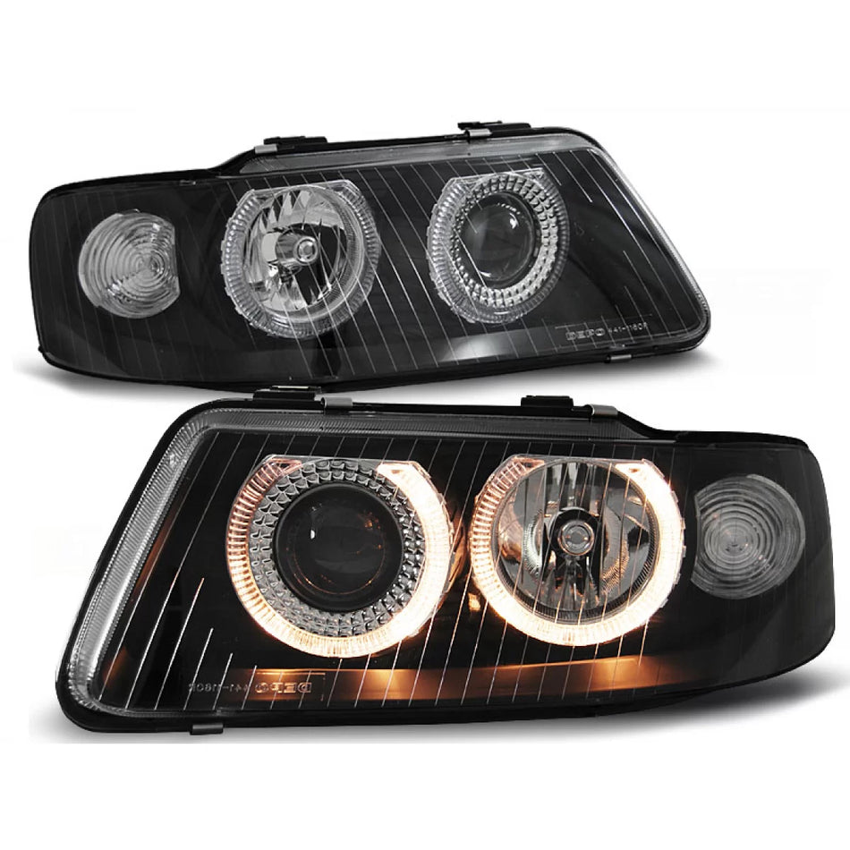 Fari Angel Eyes Neri Anteriore Audi A3 09.00-05.03