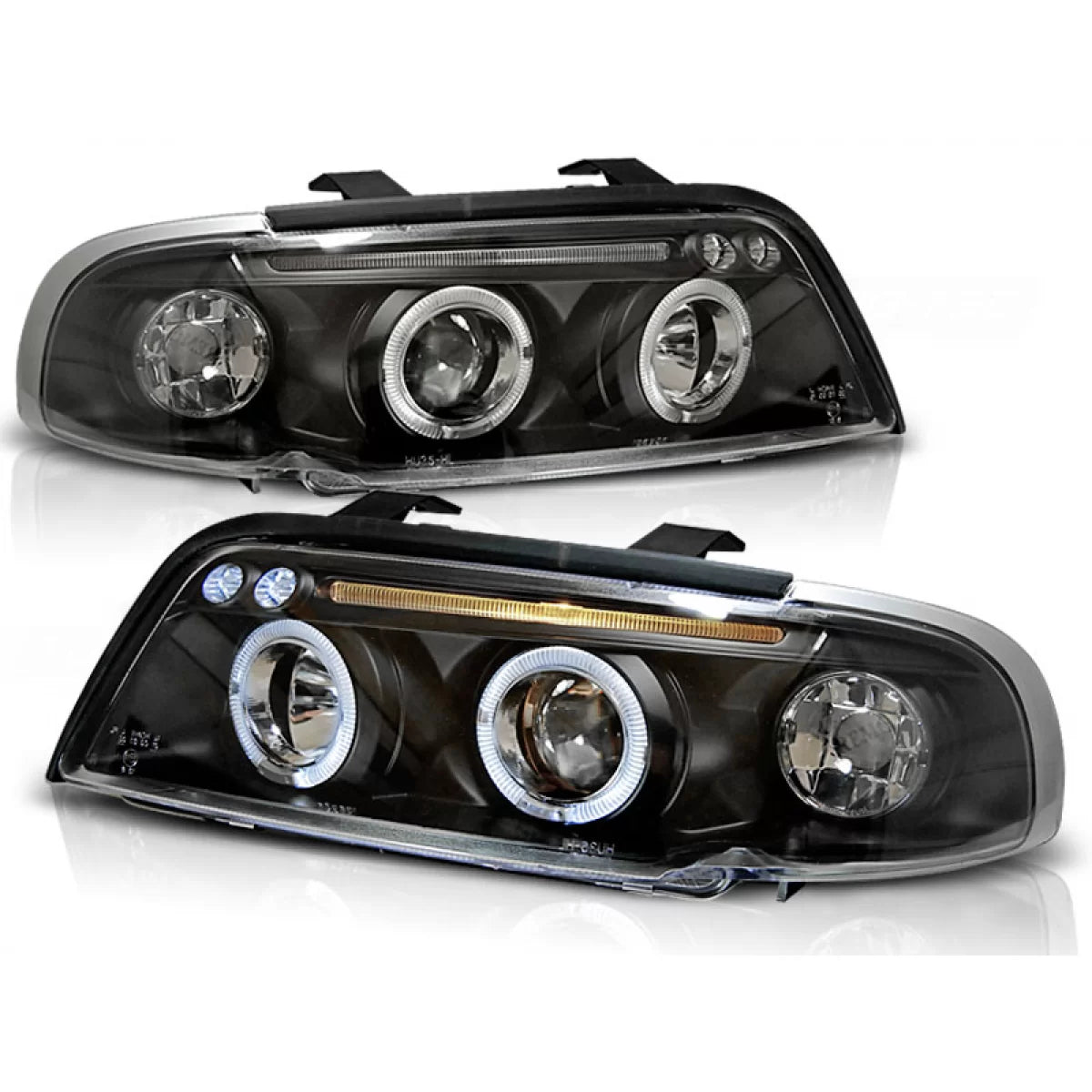 Fari Angel Eyes Neri Anteriore Audi A4 11.94-12.98