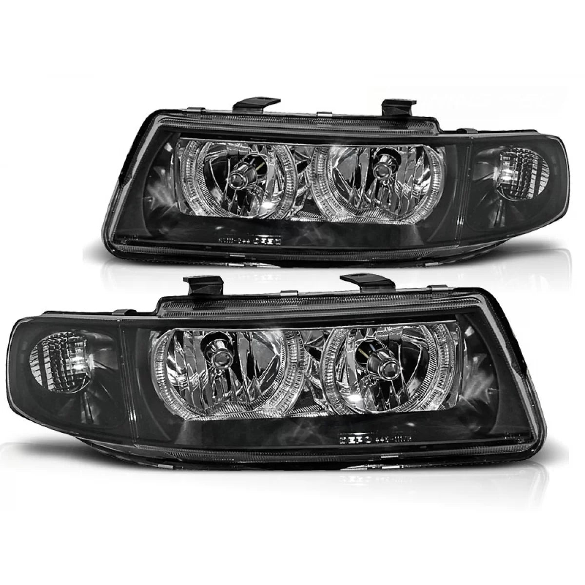 Fari Angel Eyes Neri Anteriori per Seat Leon Toledo 04.99-08.04