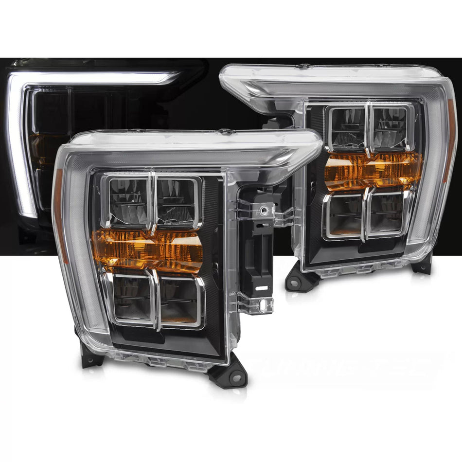Fari Neri con Luci Diurne Ford F150 MK14 2020-2023